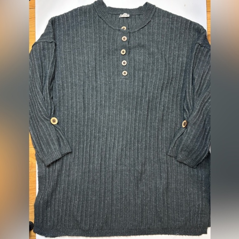 Free People Intimately Around the clock henley sweater